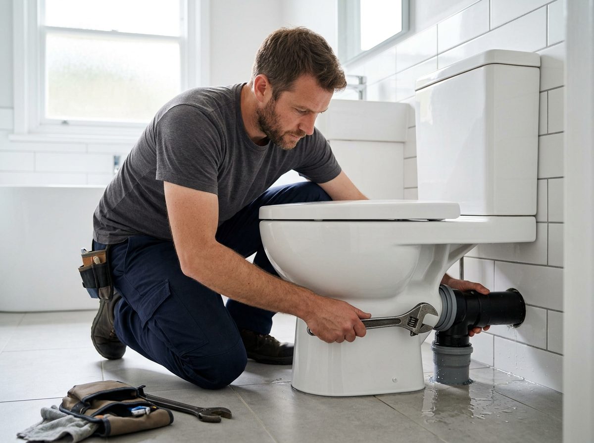 Likwidacja przecieków i montaż WC